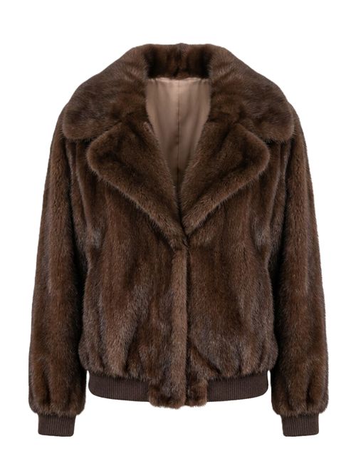 Bomber Clea mink Iacopa | CLEA MINKMAHOGANY